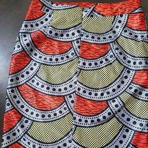 Abstract Pencil Skirt